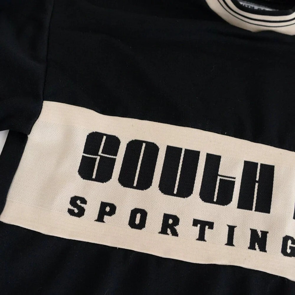 '95 South Pole Sporting Gear Antartica Expedition  Team Black Crew Neck Sweater - Picture 9 of 10